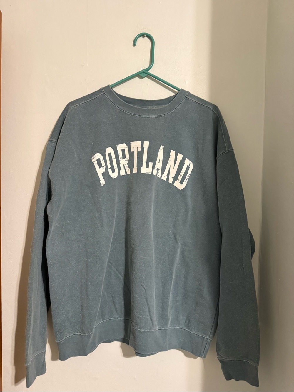 Portland Graphic Crewneck Sweater - Slate Blue